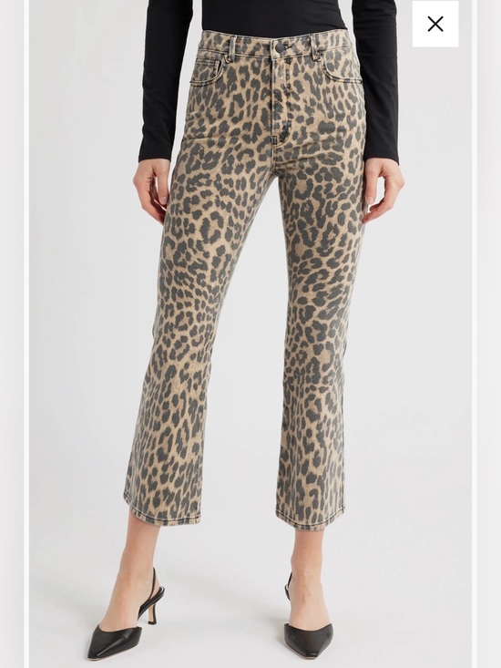 Good American Denim - NWT Good American Leopard Cropped Denim